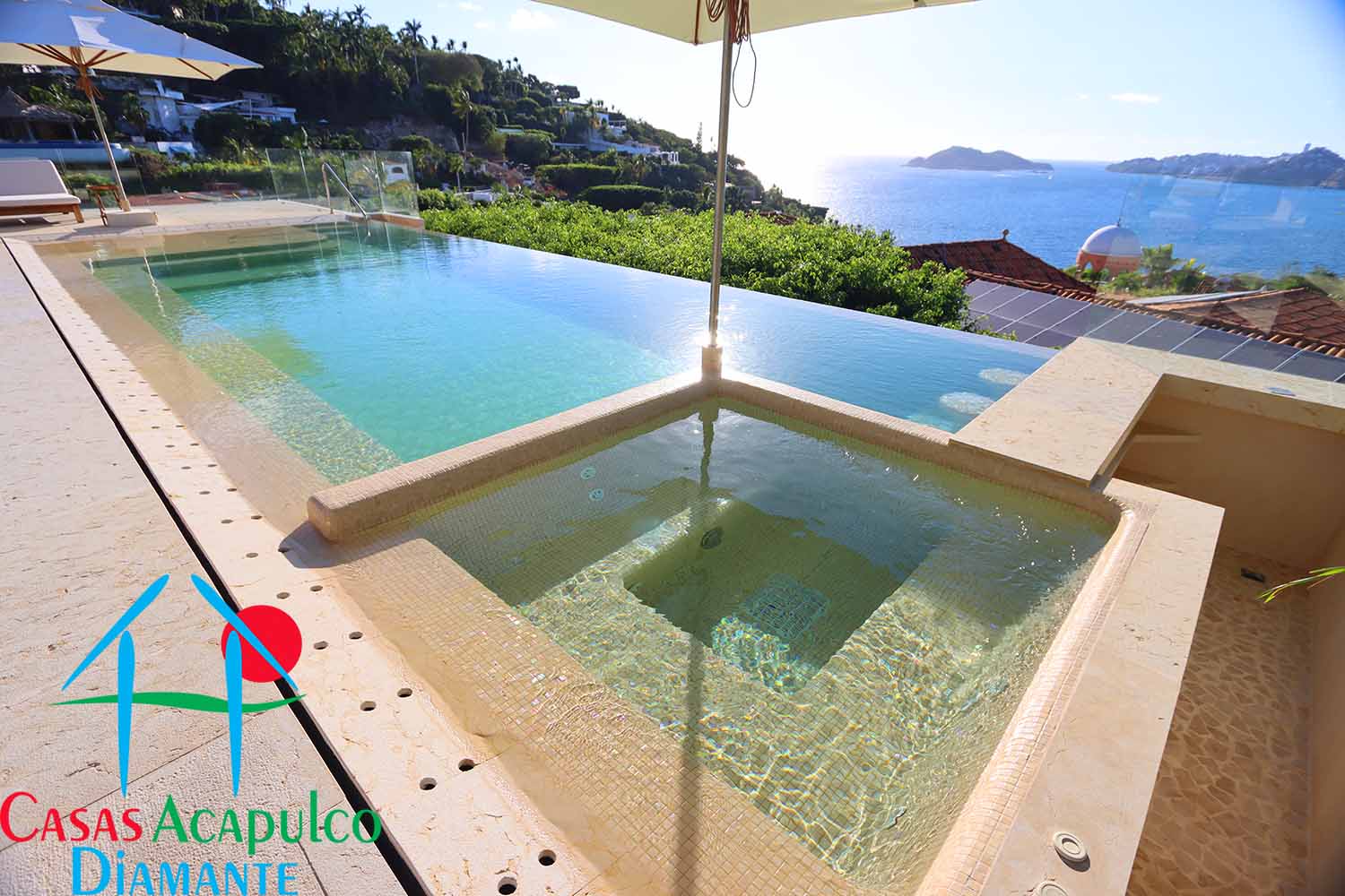 Tres Vistas - Terraza con alberca y palapa 10